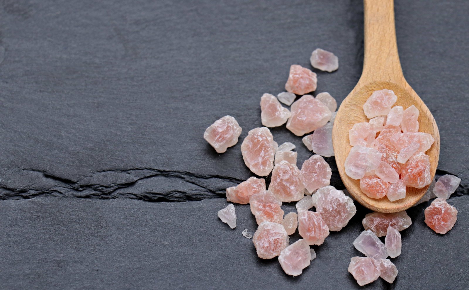 Natural salt crystals